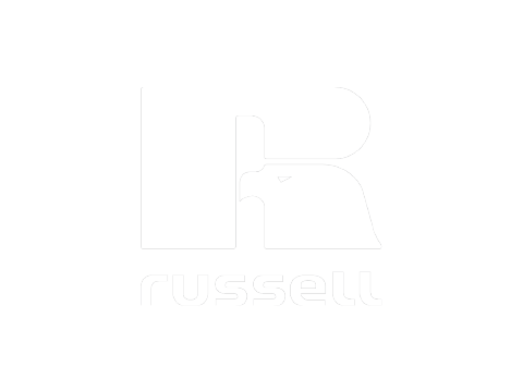 Russel Logo Eindruck Hamburg Winterhude